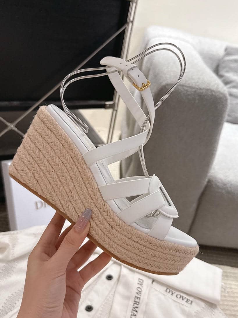 Dior Dway espadrille wedge sandals collection-2